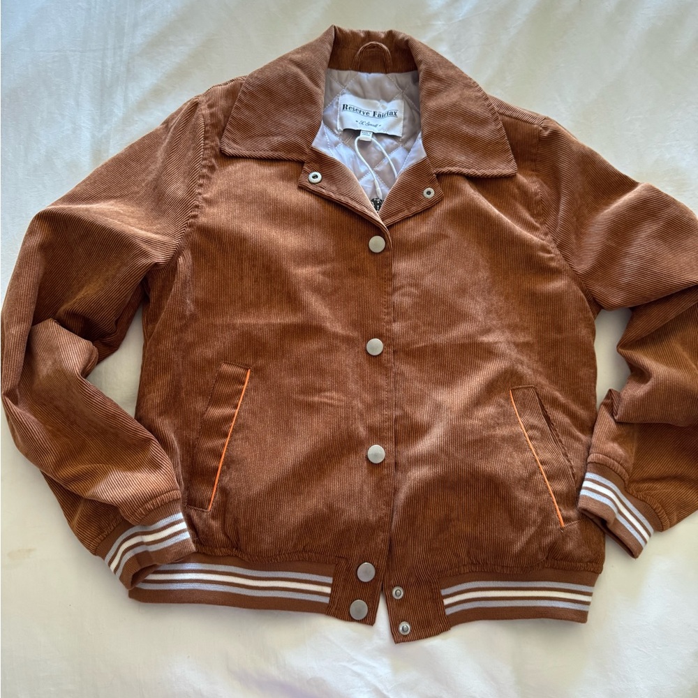Girls Brown Corduroy Jacket